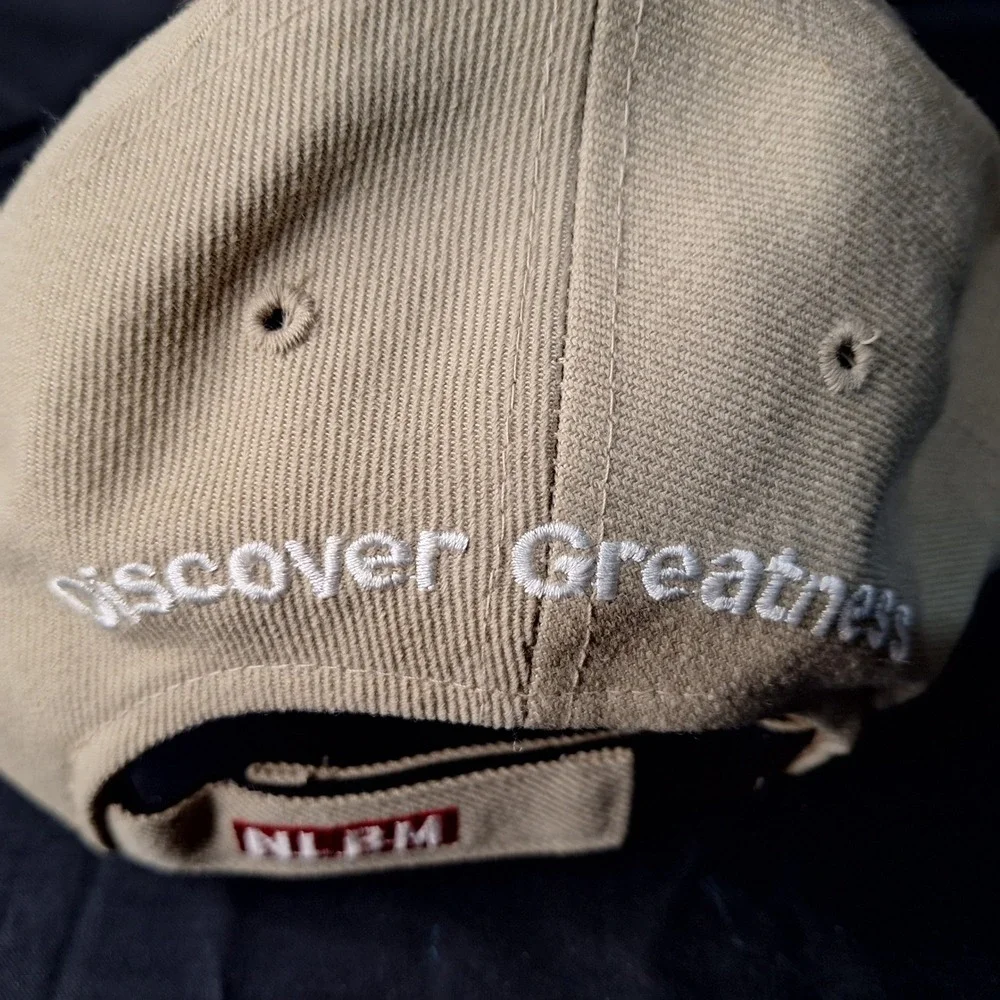 NLBM Negro Leagues Baseball Museum Hat Khaki Discover Greatness Strapback Cap‎